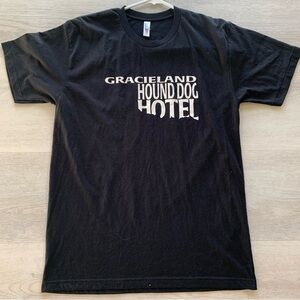 EUC GRACELAND Hound Dog Hotel American Apparel Crew Neck Basic Tee Unisex  Lg
